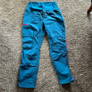 MARMOT high waisted blue cotton climbing hiking pants Size L